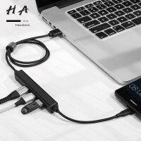 2 In 1 Usb Hub2.0 3พอร์ตชาร์จ C ฟังก์ชั่นเมาส์ Usb แป้นพิมพ์สี