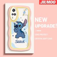 เคส JIUMOO สำหรับ VIVO Y51 Y31 2020 2021 Y51A 2021 Y53s Y33แฟชั่นน่ารักตะเข็บสีสันสดใสเคสโทรศัพท์โปร่งใสเคสกันกระแทกนิ่มป้องกันเลนส์กล้องเรียบง่ายสร้างสรรค์เคสใสทำจากซิลิโคน