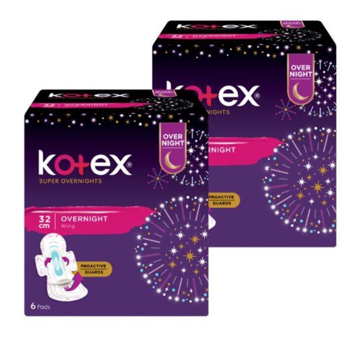Kotex Super Overnights Feminine Pads 32cm 12 Pads Lazada PH