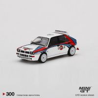 MINI GT 1:64 Model Car Lancia Delta HF Integrale Evoluzione Martini Coating Alloy Die-cast Vehicle - LHD