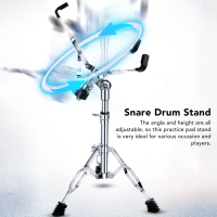 Snare Drum Stand Carbon Steel Universal Adjustable Practice Pad Holder for Playing Universal