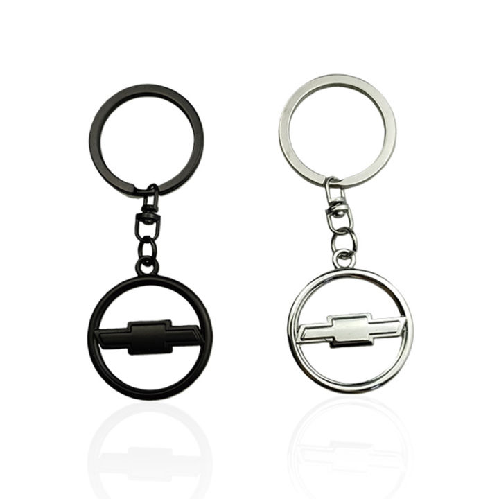 พวงกุญแจแหวนกุญแจรถแบบส่วนตัวทำจากโลหะพวงกุญแจรถยนต์อุปกรณ์เสริมสำหรับ-chevrolet-aveo-cruze-malibu-spark-lova-orlando-captiva-sail-silverado
