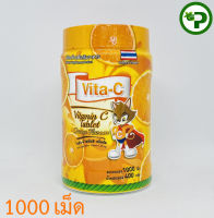 Vita-C ORANGE 25mg Vita C T.man ไวต้า-ซี รสส้ม 1000เม็ด/กระปุก