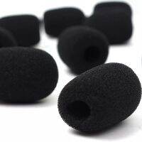 1000Pcs Microphone Headset Grill Windshield Sponge Foam Black Mic Cover 30mmx8mm