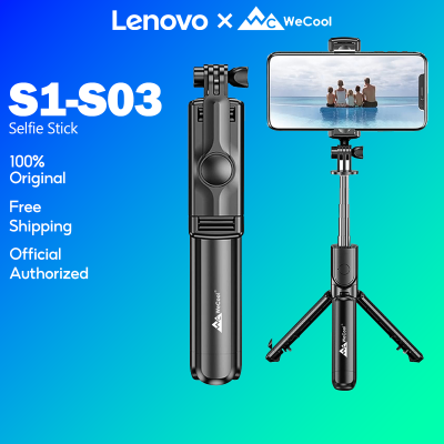Lenovo x WeCool S1 ไร้สาย Bluetooth Selfie Stick ขาตั้งกล้อง monopod ที่วางโทรศัพท์สำหรับเดินทางกลางแจ้ง 3 IN 1