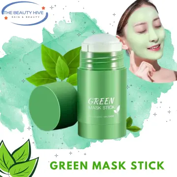 Green Tea Mask Stick Facial Cleansing Oil Acne Blackhead Control Deep Clean  Pore