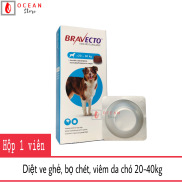Thuốc trị ve ghẻ, viêm da, demodex cho chó - Bravecto chó 20-40kg
