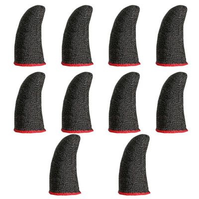 10Pc Gaming Finger Sleeve Breathable Fingertips For Games Anti-Sweat Touch Screen Finger Cots Cover Sensitive Mobile Touch Glove