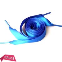 1PAIR Candy Color Party Strings Flat Shoe Laces Silk Ribbon Shoelaces for 80CM