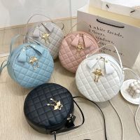 【ACD】   EXBX ผู้หญิงหรูหรากระเป๋าแฟชั่น Lingge กระเป๋าถือกระเป๋า Crossbody สำหรับผู้หญิงกระเป๋าสะพายสีทึบกระเป๋ากลมเล็กกระเป๋าคลัทช์