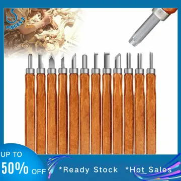 2pcs Wood Chisels High Hardness Wood Carving Chisel Set With Blue