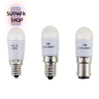 SUDMFK E14 E12 0.7W 220V BA15D Led สกรูแบบสากลในไฟ LED หลอด LED หลอดไฟอุปกรณ์เย็บผ้าไฟสำหรับตัดเย็บ