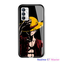 เคสโทรศัพท์สำหรับ Realme GT Master / Realme GT 5G,เคสเงาลายอะนิเมะขอบนิ่มหรูหราสำหรับเด็กผู้ชายเคสกระจกนิรภัยกันกระแทกด้านหลัง