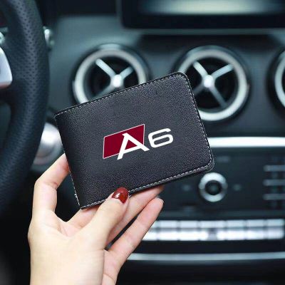 ﹊ Car Driver License Bag Leather Fashion Unisex Business Card Holder for audi sport RS A3 A4 A5 A6 A7 A8 Q3 Q5 Q7 Q8 TT