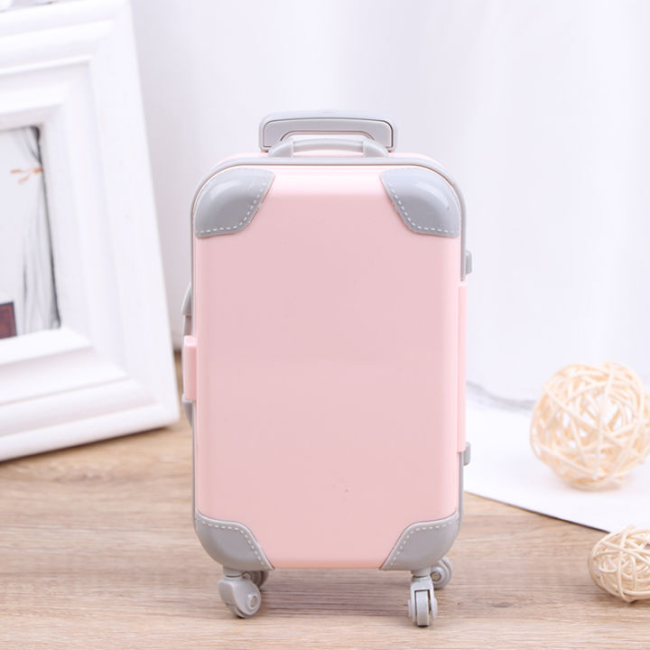 KCY Doll Accessories Plastic Travel Train Mini Plastic Suitcase Luggage ...