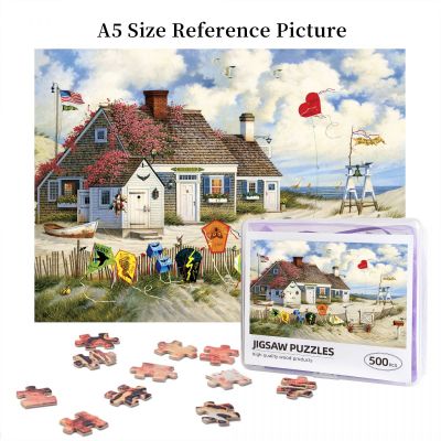 Charles Wysocki Root Beer Break At The Butterfields Wooden Jigsaw Puzzle 500 Pieces Educational Toy Painting Art Decor Decompression toys 500pcs