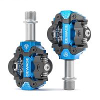 GEWAGE Mountain Bike Self-Locking Pedals Cycling Clipless Pedals Aluminum Alloy SPD CR-MO Pedals Mtb Pedals Bike Pedals