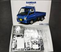 AOSHIMA 1/24 SUBARU TT2 SAMBAR TRUCK WR BLUE LIMITED 11 (โมเดลรถยนต์ Model DreamCraft)