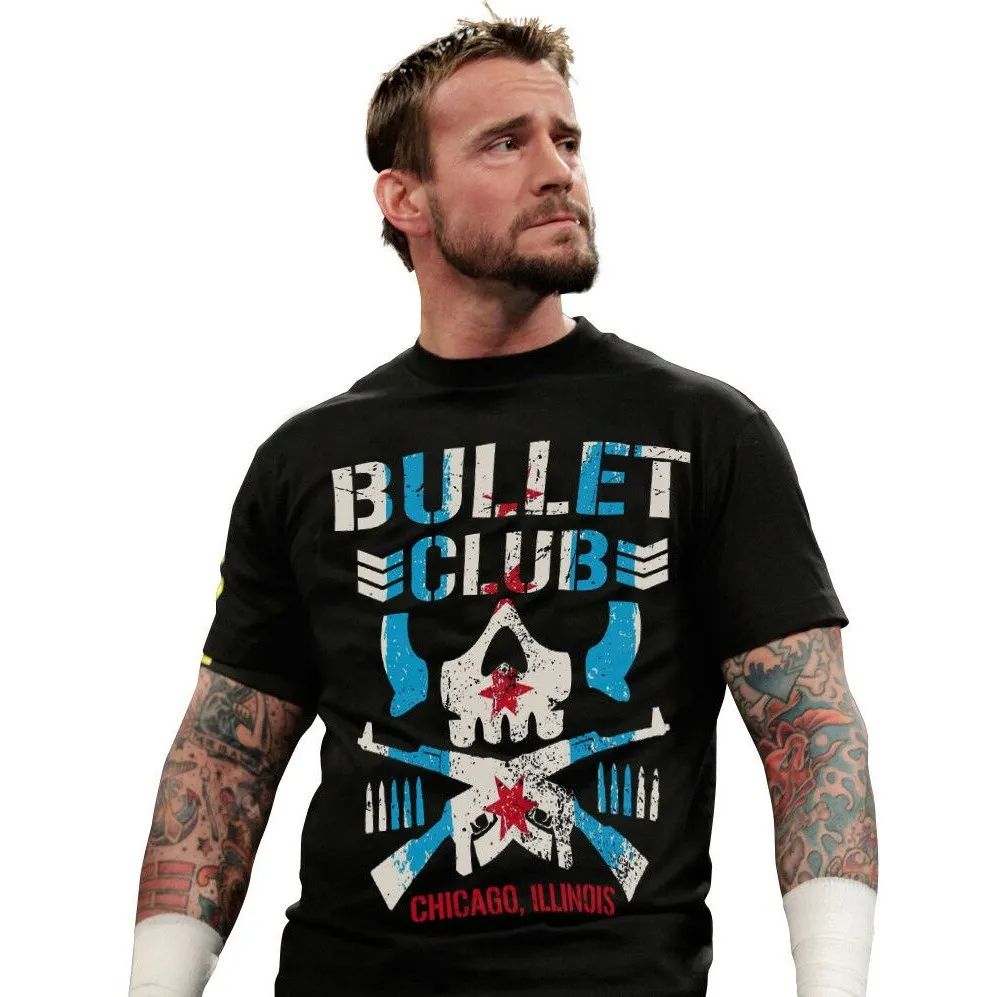 XS-6XL}Hot sale Cm Punk Bullet Club Japan Wrestling Chicago Illinois  Personalized cotton T-shirt T shirt for men◎ | Lazada PH