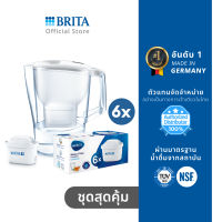 เหยือกกรองน้ำ BRITA รุ่น Aluna COOL 2.4L สีขาว + (ไส้กรอง Pack 6 )