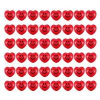 48Piece Red Heart Stress Balls ValentineS Day Heart Shaped Squishy Ball Smile Face Foam Stress Relief Ball 2.75Inch