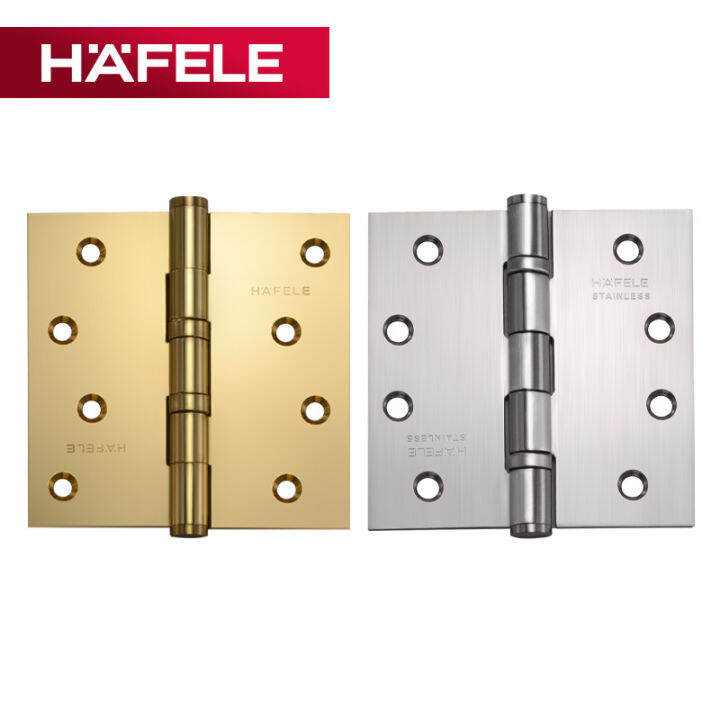 Haifule HAFELE stainless steel 4inch widened brushed wooden door door hinge bearing silencing