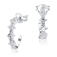 100% PURE 925 SILVER STUD WTIH PREMIUM STONES STS-4764. PERFECT FOR DAILY WEAR AND GORGEOUS FOR SPECIAL EVENT.