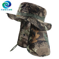 [hot]CAMOLAND Military Boonie Hats With Neck Flap Mens Women Camouflage Bucket Hat Outdoor Fishing Hiking UPF 50+ Sun Hats