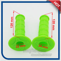 Universal Green Hand Grips Soft Rubber Handlebar Handgrips For Stomp YCF IMR Pit MX Dirt Bikes