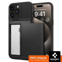 SPIGEN เคสสำหรับ รุ่น iPhone 15 [Slim Armor CS] Card Holder Case with Slim Fit Dual Layer Protection / เคส iPhone 15 Pro Max, 15 Pro, 15 Plus, 15