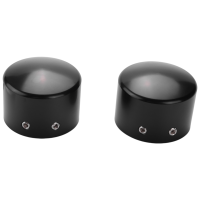 Black Front Axle Nut Cover Cap for Softail Sportster Dyna Road King Vrod King