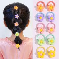 【YF】℡  10PCS/Set Cartoon Small Elastic Hair Bands Ponytail Hold Rubber Band Kids Accessories