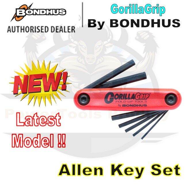 BONDHUS HF7MS GORILLA GRIP ALLEN KEY SET/ MADE IN USA Lazada Singapore