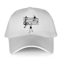 SHRG 【In stock】baseball caps for men Novelty Music Notes Funny Prin women classic vintage style cap summer fashion brand hat new arrived