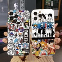 สำหรับ iPhone 14 Plus 13 Pro Max 12 iPhone 11 XR 8 7 SE 2022การ์ตูน Pirate Square Edge Cover Full Len ป้องกัน Case