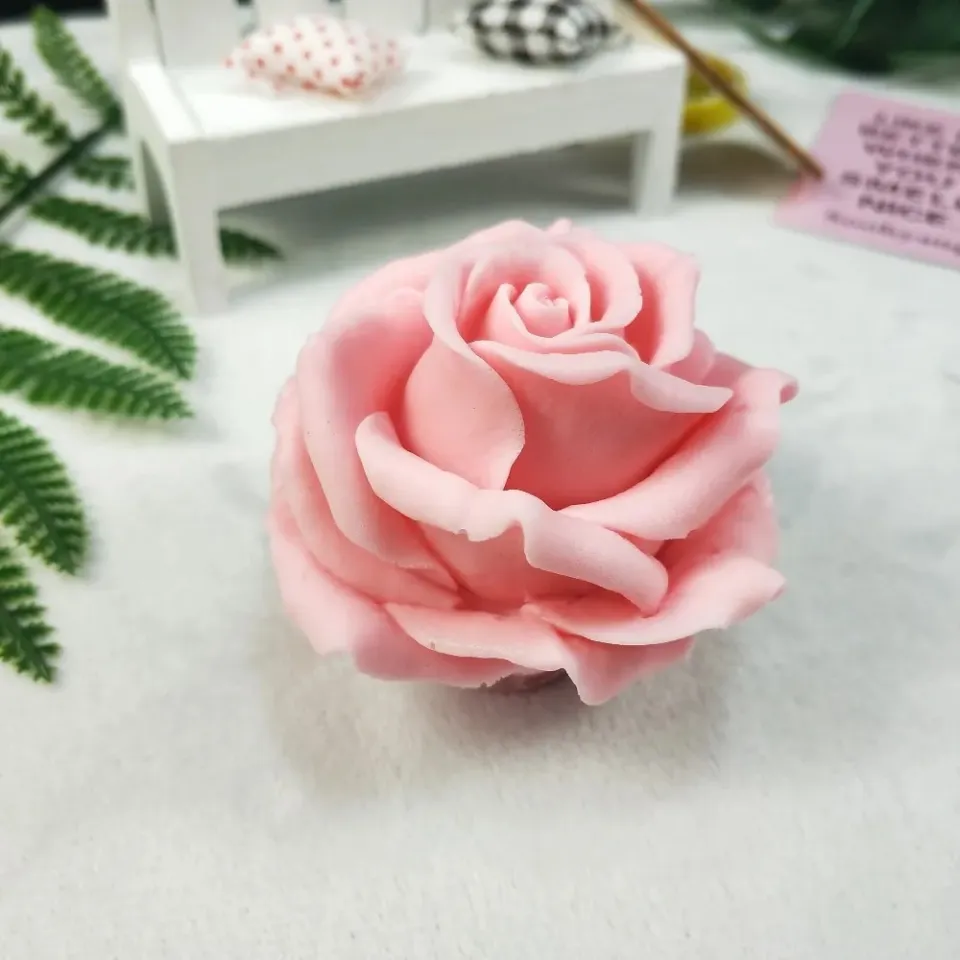 PRZY Rose Mold Silicone Bouquet of Roses 3D Soap Molds Flower Cake