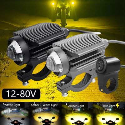 Additional LED Fog Lights Motorcycle Headlights For KAWASAKI ZX9R Z750 ZZR 1100 KX250F NINJA 300 NINJA 250R VULCAN 800 NINJA 400