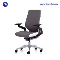 Modernform เก้าอี้ Steelcase ergonomic รุ่น Gesture พนักพิงกลาง แบบWrap  โครงเงิน หุ้มผ้าเทา เก้าอี้เพื่อสุขภาพ เก้าอี้ผู้บริหาร เก้าอี้สำนักงาน เก้าอี้ทำงาน เก้าอี้ออฟฟิศ เก้าอี้แก้ปวดหลัง ปรับความสูง และปรับความหนืดได้