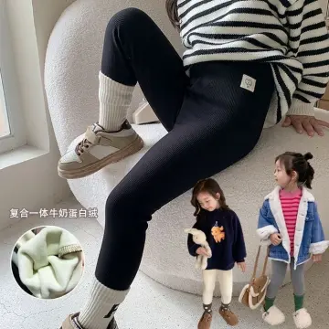 Fashion Kids Girl Winter Leggings Elastic Warm Thick Pantyhose For 4-12  Years Pants With Fleece