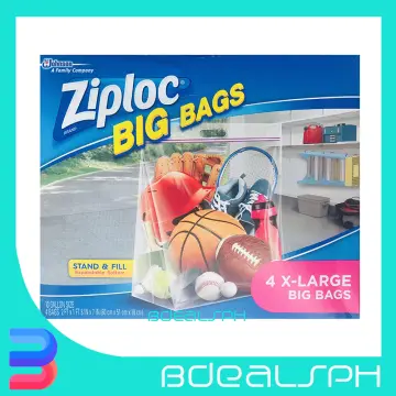  Ziploc Stand and Fill Big Bags, XL Big Bags, 4 Count (Pack of  2) : Health & Household