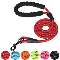 1.2/1.5/2/3 M Rope Dog Leash with Comfortable Padded Handle Reflective Threads Strong Dog Leash for Small Medium Large Dogs Leashes