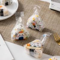 50pcs Packing Bag Cute Triangle Rice Roll Seaweed Chips Packing Bag Convenience Store Sushi Kimbap Take-out Convenient Microwaveable Heating