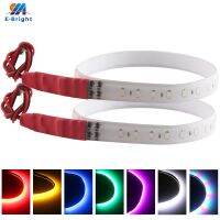 【CW】☃❄  2PCS 30CM 12V Car Flowing Strip Day Decorate Flash Lights Pink