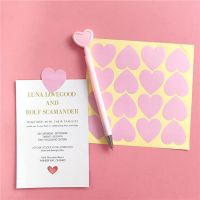 10 Sheets/160Pcs Pink Love Heart  Stickers DIY Scrapbook Cards Envelope Cookie Gift Seal Label Stickers Decorative Supplies Stickers Labels