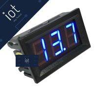 LED Digital Voltmeter DC 0-30V ขนาด 0.56 นิ้ว สีฟ้า