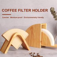 Hand Drip Coffee Filter Paper Holder With Cover V60 Cone Filter Paper Box Storage Rack Dust Proof Countertop Dispenser Stand