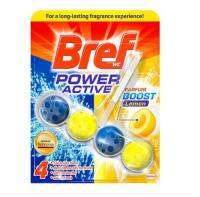 Bref Power ผลิตภัณฑ์ทำความสะอาดชักโครก กลิ่นเลมอน 50 กรัม