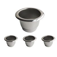 8Pcs for Nespresso Stainless Steel Refillable Coffee Capsule Coffee Filter Reusable Coffee Pod Reusable Cafe Machine DIY