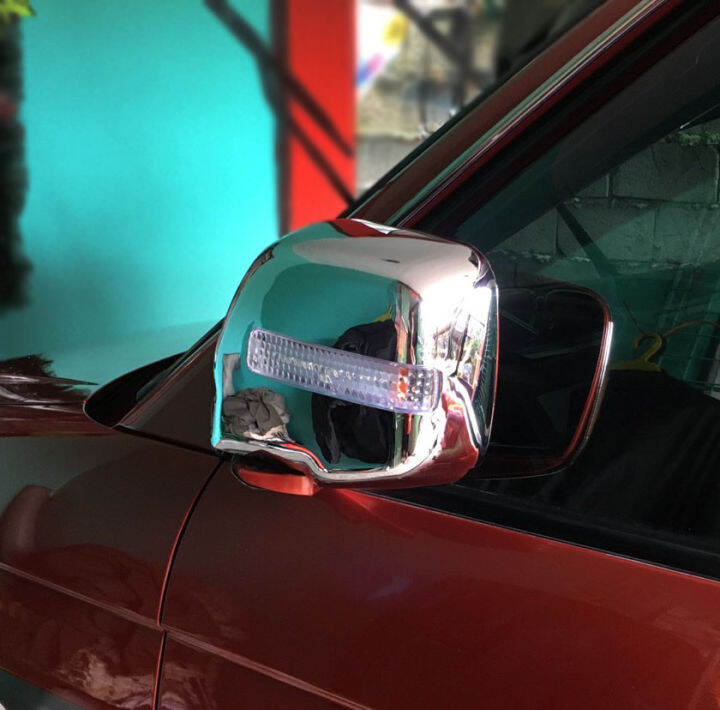 Side Mirror Cover Chrome with LED for Mitsubishi Adventure 2010 onwards Lazada PH