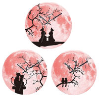 X0Lovely Wall Clock Glowing Moon Luminous Moonlight Glow in the Dark Clock for Kids Living Room Baby Playroom Home Office